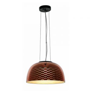 3D GLASS UMBRELLA PENDANT – COPPER SEAGULL D400xH200mm