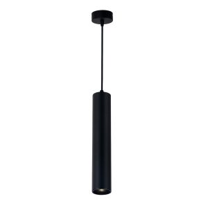 HANGING FIXTURE GU10 ALUMINIUM BLACK BODY/BLACK REFLECTOR 6X50CM