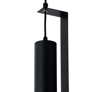 HANGING FIXTURE GU10 ALUMINIUM BLACK BODY/BLACK REFLECTOR 6X20CM