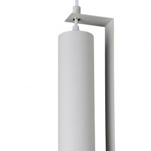 HANGING FIXTURE GU10 ALUMINIUM WHITE BODY/WHITE REFLECTOR 6X20CM