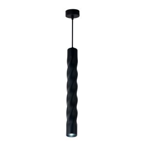 HANGING FIXTURE GU10 ALUMINIUM BLACK BODY 5.5X30CM