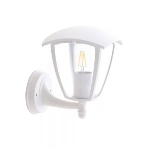 WALL LIGHT UP MATT WHITE ALUMINIUM 1*E27