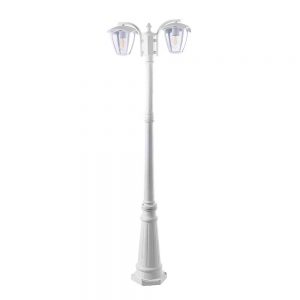 POLE LAMP 200CM MATT WHITE ALUMINIUM 2*E27